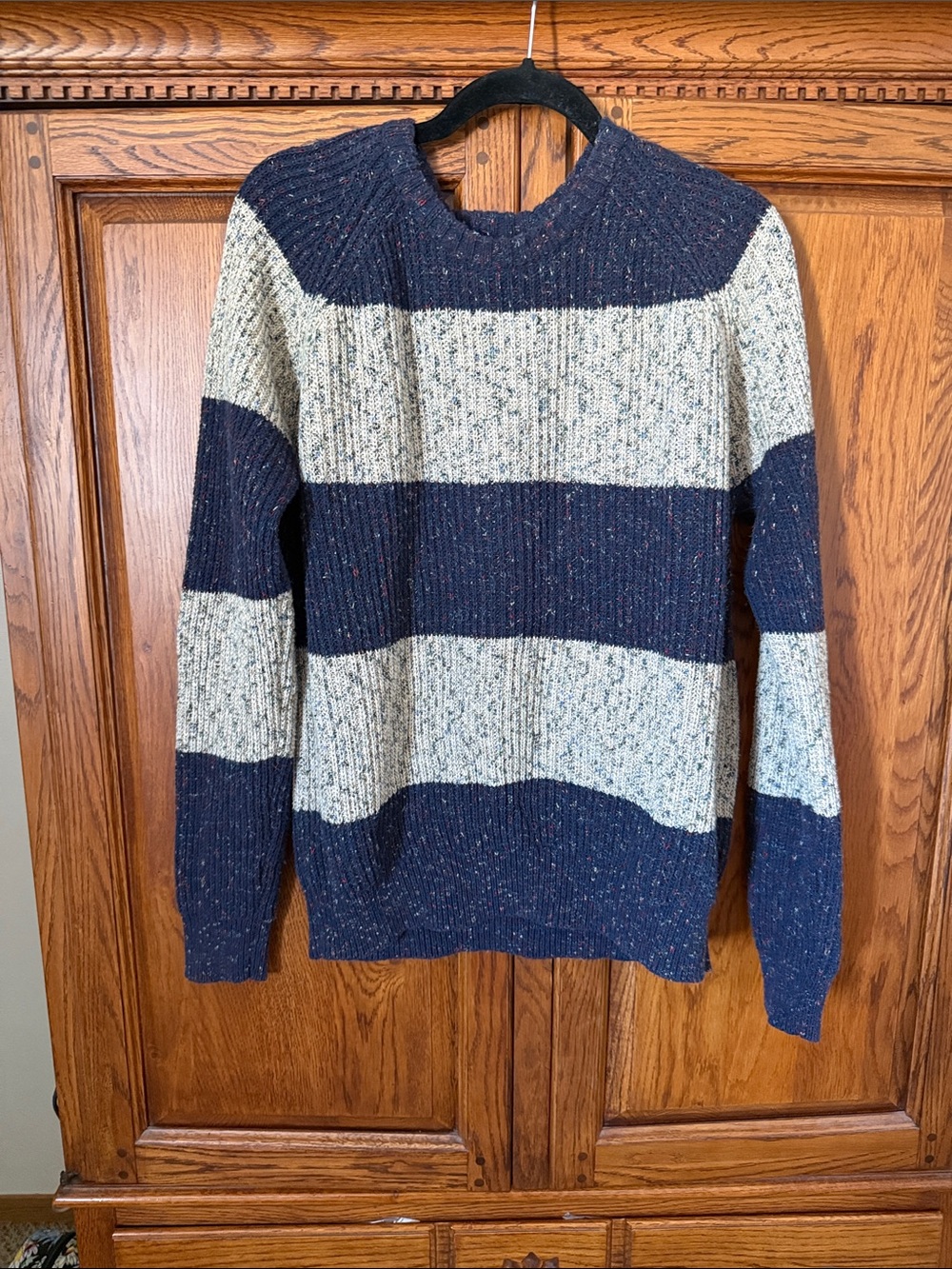 Wellen Recycled Cotton Ribbed Crewneck Sweater